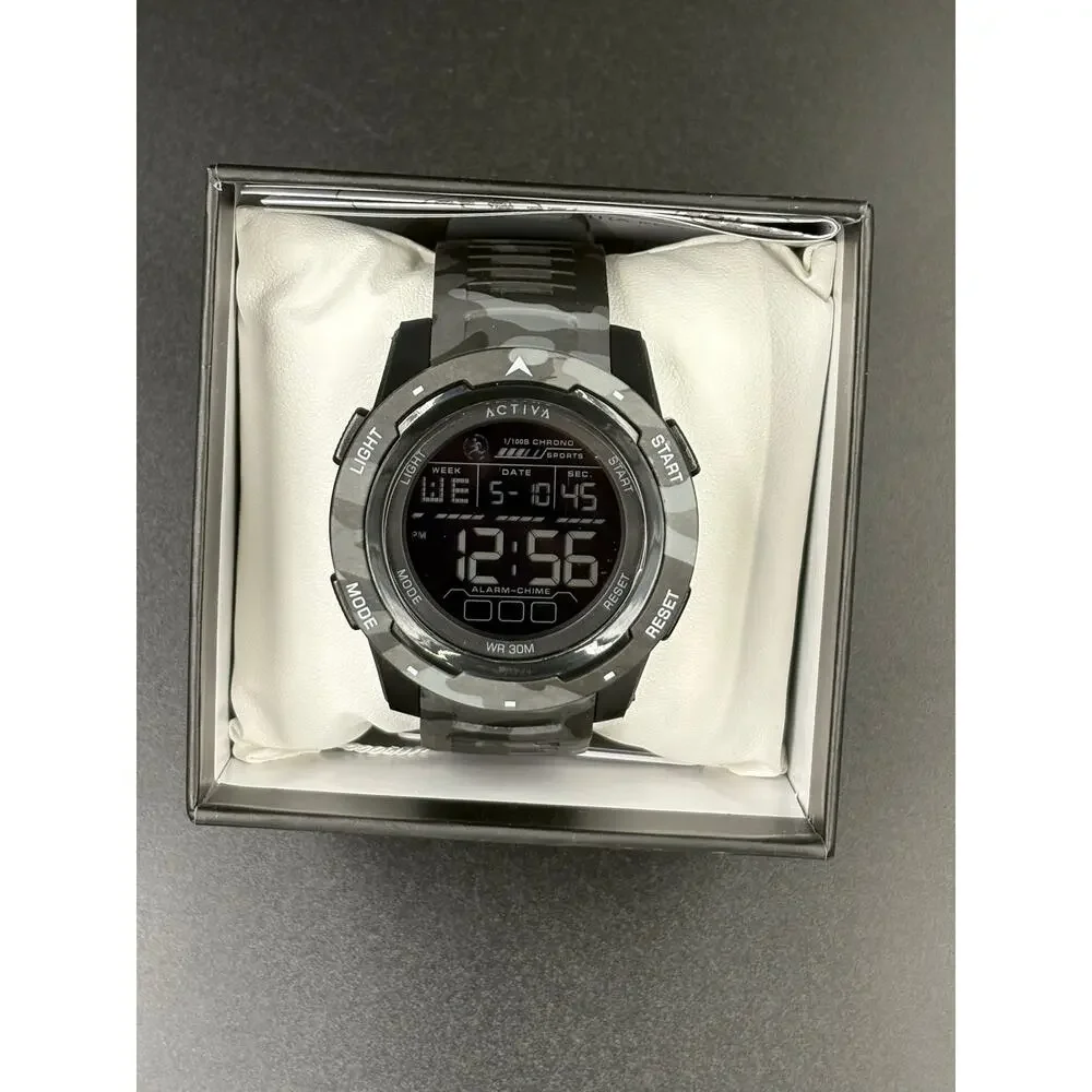 Activa X Invicta Ranger X Terrain Digital Men’s Watch 45mm Black Camo New